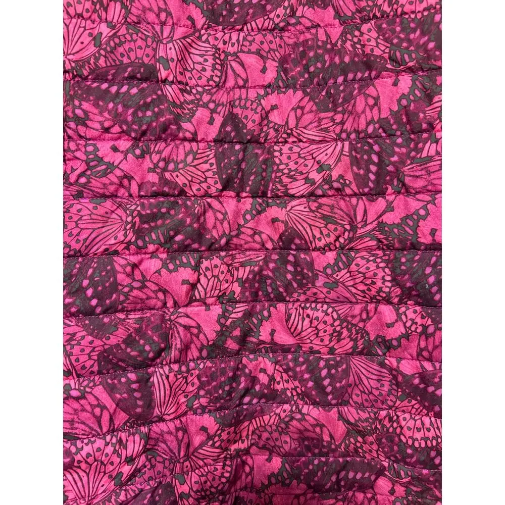The North Face Jacket Girls Large Reversible Pink Fuzzy Teddy Mossbud Swirl - Picture 10 of 12